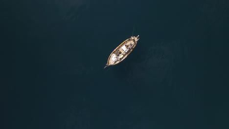 Super-attractive-drone-footage-of-a-ship-in-the-sea