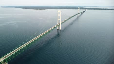 Aerial-Mackinac-Bridge-Michigan-Wide-Flyback
