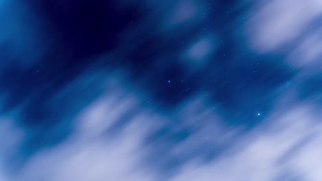 Time-lapse-of-stars-in-the-sky-with-clouds-in-the-foreground