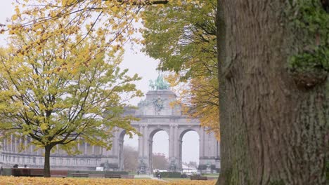 Fall-at-Jubelpark-in-Cinquantenaire-in-Brussels-city-centre---Next-to-tree