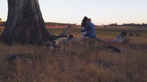Australia-West-Bridge-and-Groom-Romatic-Drone-Epic-Tree-Field-Sunset-Sunrise-Cinematic-Wedding-Photoshoot-1-By-Taylor-Brant-Film