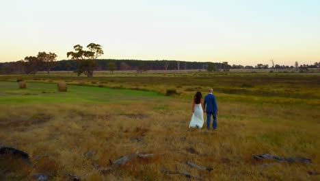 Australia-West-Bridge-and-Groom-Romatic-Drone-Epic-Tree-Field-Sunset-Sunrise-Cinematic-Wedding-Photoshoot-2-By-Taylor-Brant-Film