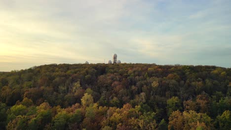 Radar-and-listening-station-autumn-woods