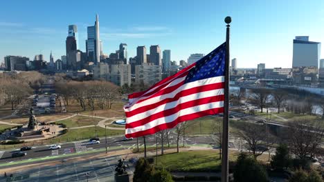 Bandera-Americana-En-Filadelfia