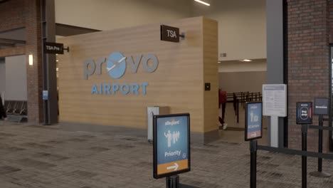 Security-TSA-entrance-at-the-departure-terminal-in-the-Provo-Utah-Municipal-Airport