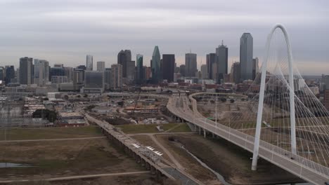 Establishing-Drone-shot-of-downtown-Dallas