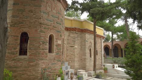 Marble-Grave-of-Priest-near-Vlatades-Monastery-or-Vlatadon-Monastery-in-Thessaloniki