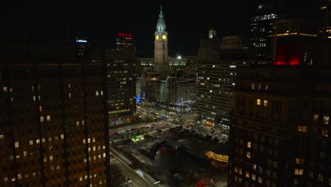 Philadelphia-Stadtzentrum-Bei-Nacht