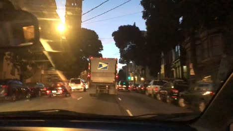 Driving-through-San-Francisco-downtown---Timelapse