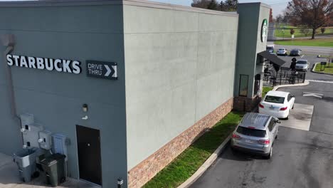 Cars-in-drive-through-at-Starbucks