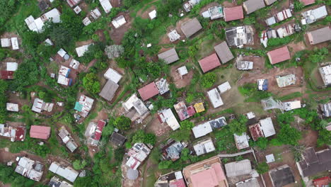 Birds-eye-drone-flyover-shanty-shack-housing-in-South-Africa