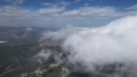 Sensational-aerial-drone-of-Thermessos-mountain-landscape-in-Antalya,-Turkey