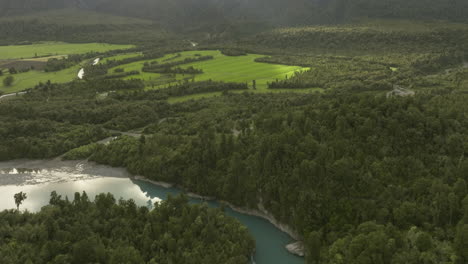 Hokitika-Gorge-Scenic-Reserve-in-stunning-New-Zealand-landscape,-aerial