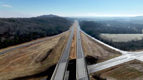 Intercambio-De-La-Autopista-421-En-El-Condado-De-Wilkes-Nc,-Carolina-Del-Norte