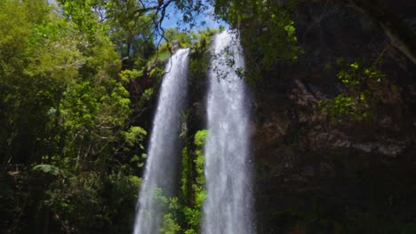 Springbrook-national-park,Twin-fall-circuit-in-the-middle-of-forest