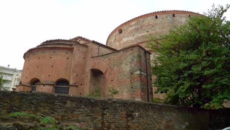 The-Rotunda's-of-Galerius-in-Thessaloniki-cylindrical-structure-was-built-in-306-AD-on-the-orders-of-the-tetrarch-Galerius,-who-was-thought-to-have-intended-it-to-be-his-mausoleum