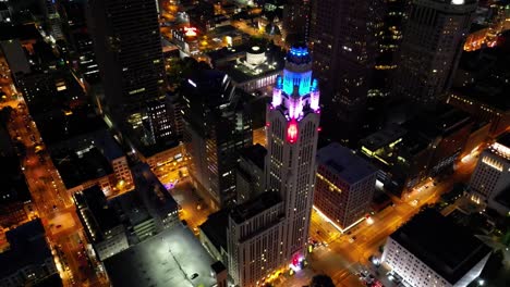 Aerial-Leveque-Tower-Backwards-Shot---Columbus,-Ohio