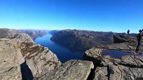 Views-from-the-top-of-preikestolen-in-Norway