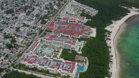 Drone-shot-of-the-extensive-Paradisus-Playa-del-Carmen-in-Mexico