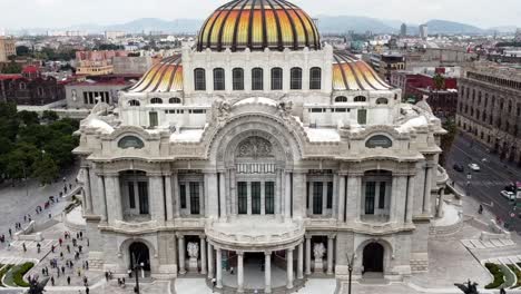 Aerial-View-of-The-Palace-of-Fine-Arts-in-Mexico-City