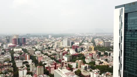 Luftbild-Von-Mexiko-Stadt-Drohnenschwenk