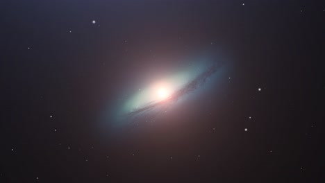 Galaxia-Moviéndose-En-Un-Universo-Silencioso