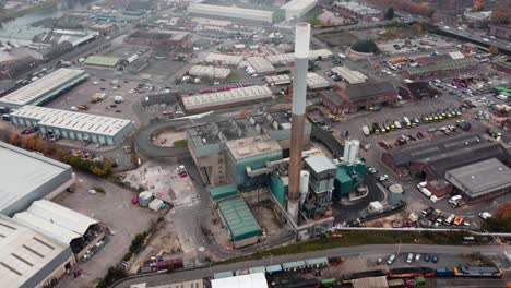 Nottingham-Incinerator,-waste-recycling-Nottingham-City-UK-aerial-drone-Point-of-view