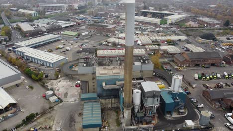 Nottingham-Incinerator,waste-recycling-Nottingham-City-UK-crane-rising-aerial-drone-4K-footage-Waste-Recycling-Group-Ltd
