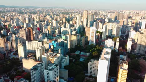 Horizonte-Caótico-De-La-Ciudad-De-Sao-Paulo-En-Brasil,-Un-Ejemplo-De-Verticalización-Y-Aglomeración-Urbana