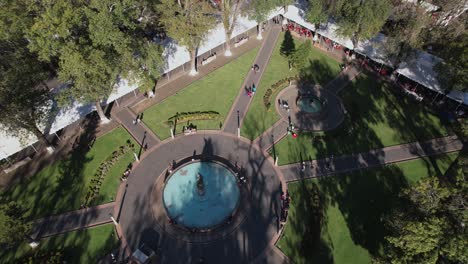 Aerial-view-of-the-square-in-the-center-of-Patzcuaro