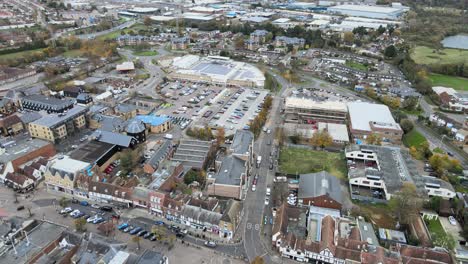 Sainsburys-store-Hoddesdon-Hertfordshire-UK-Aerial-Drone-view