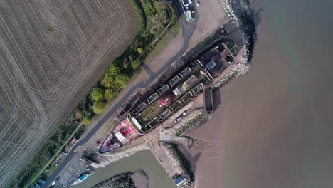 Descending-birdseye-view-over-the-TSS-Duke-of-Lancaster-also-known-as-The-Fun-Ship-on-the-banks-of-the-River-Dee