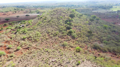 Aerial-of-a-beautful-green-hill-in-rural-Africa