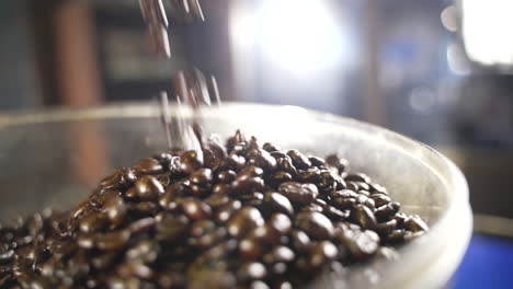 Coffee-beans-pouring-from-top--side-angle-shot