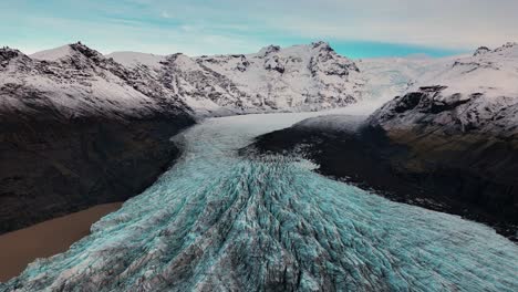 Luftaufnahme-Des-Svinafellsjökull-Gletschers-In-Island