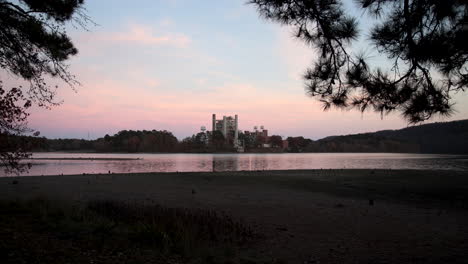Sonnenuntergang-Zeitraffer-Lake-Catherine-Arkansas-Herbst-2021
