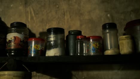 Shelf-with-spice-jars