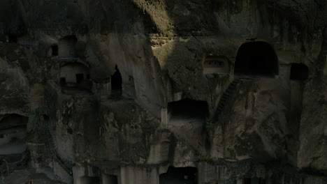 An-Ancient-City-Mountain-Rocks-And-Heritage-Site-In-Vardzia,-Samtskhe-Javakheti-Region-Of-Southwestern-Georgia