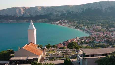 Stunning-View-Of-Krk-Island-As-Seen-From-The-Catholic-Church-Of-St