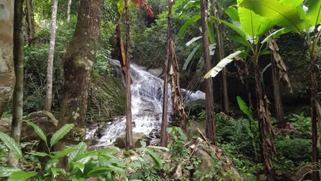 Wunderschöne-Wasserfälle-Tief-Im-üppigen-Grünen-Dschungel