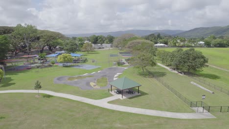 Recreational-Park-Of-Mossman-Town,-George-Davis-Park-During-Sunny-Day-In-Queensland,-Australia
