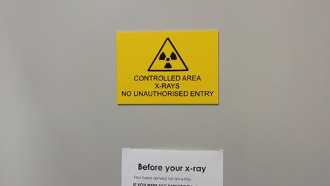Entry-door-and-warning-signs-to-X-Ray-room