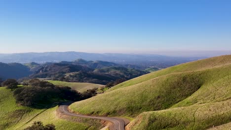 Luftbild-Vom-Mount-Diablo-State-Park-Green-Hills-Enthüllt-Walnut-Creek-Kalifornien