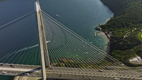 Istanbul-Turkey-Aerial-v90-birds-eye-view,-flyover-sarıyer-neighborhood-capturing-the-longest,-widest-and-tallest-yavuz-sultan-selim-bridge-span-across-bosphorus---Shot-with-Mavic-3-Cine---July-2022