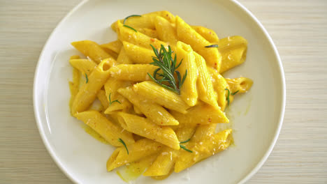 penne-pasta-with-butternut-pumpkin-creamy-sauce-and-rosemary