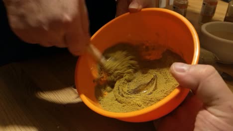 Honey-Moringa-and-ginger-powder-herbal-remedy-supplement-mixed-in-bowl