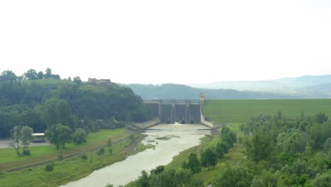 Doboszyce-Water-Dam-near-Kracov,-Poland