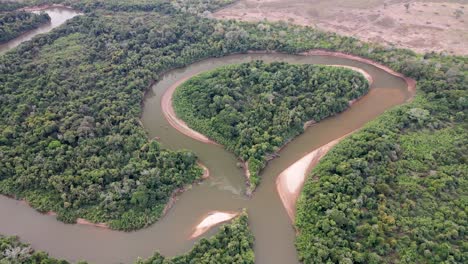 Luftaufnahme-Des-Flusses-Aquidauana,-Pantanal,-Brasilien