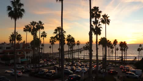 Breathtaking-Sunset-on-California-Coastal-City-of-San-Clemente,-Orange-County