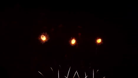 Comet-and-Chrysanthemum-fireworks-burst-against-back-background